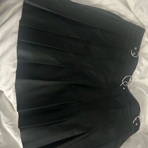 Current Mood vegan leather mini skirt